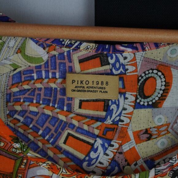 Colorful PIKO 1988 Rayon Women's Tank Top Size S/M Style T2235 Art to Wear - Picture 9 of 14